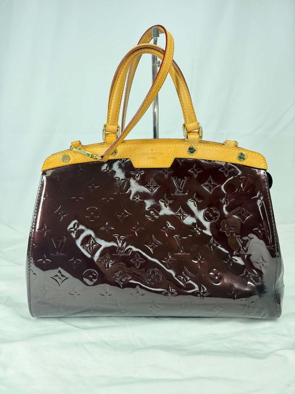 Louis Vuitton Amarante Monogram Vernis Brea MM SPB-TS 370198